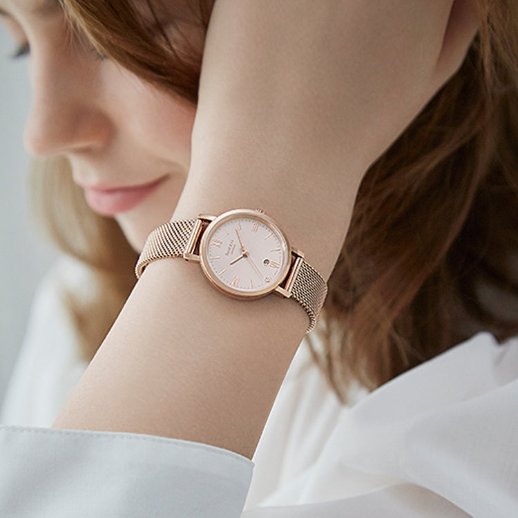 CASIO SHEEN Waterproof Quartz Sapphire Crystal Rose Gold Analog SHE-4540CGM-4AUPR