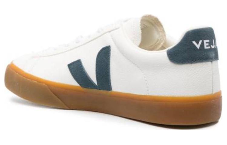 Veja Campo Chromefree Lace-Up Sneakers 'White Dark Blue' CP0503318