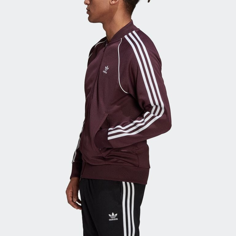 adidas originals Adicolor Classics Primeblue SST Track Jacket 'Shadow Maroon' HK7339