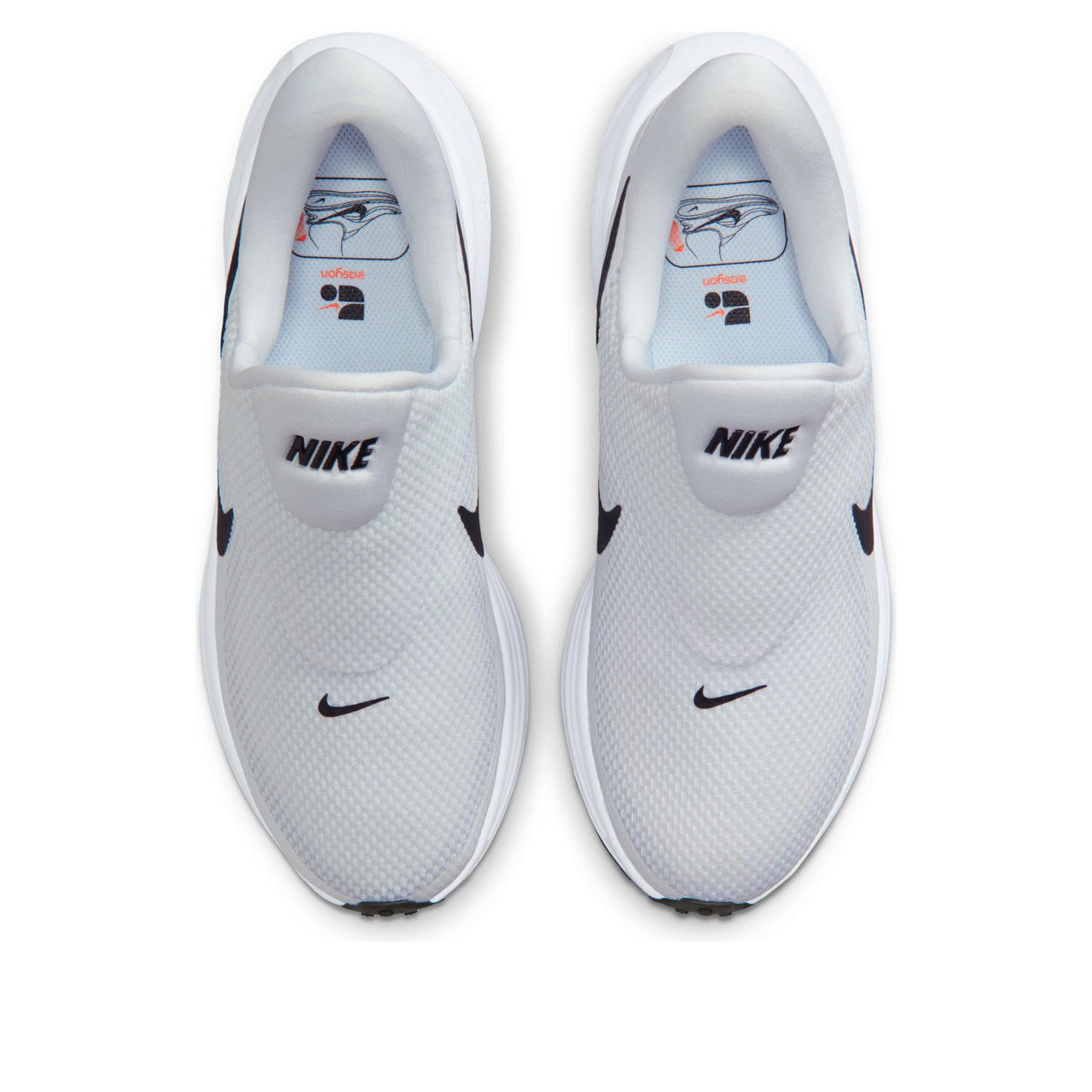 (WMNS) Nike Revolution 8 Easyon 'White Black Wolf Grey'  HQ2415-100