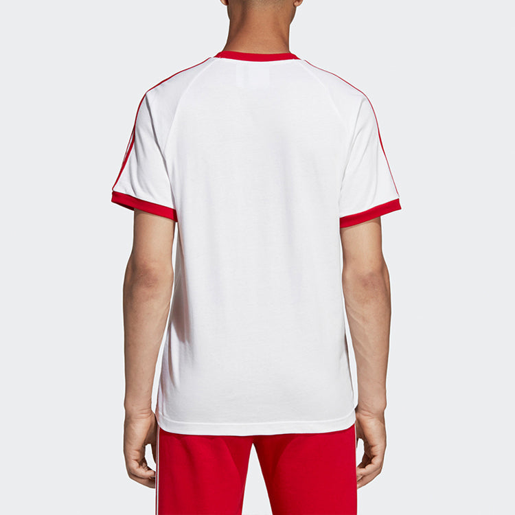 adidas originals Logo Sports Round Neck Short Sleeve White DY1533