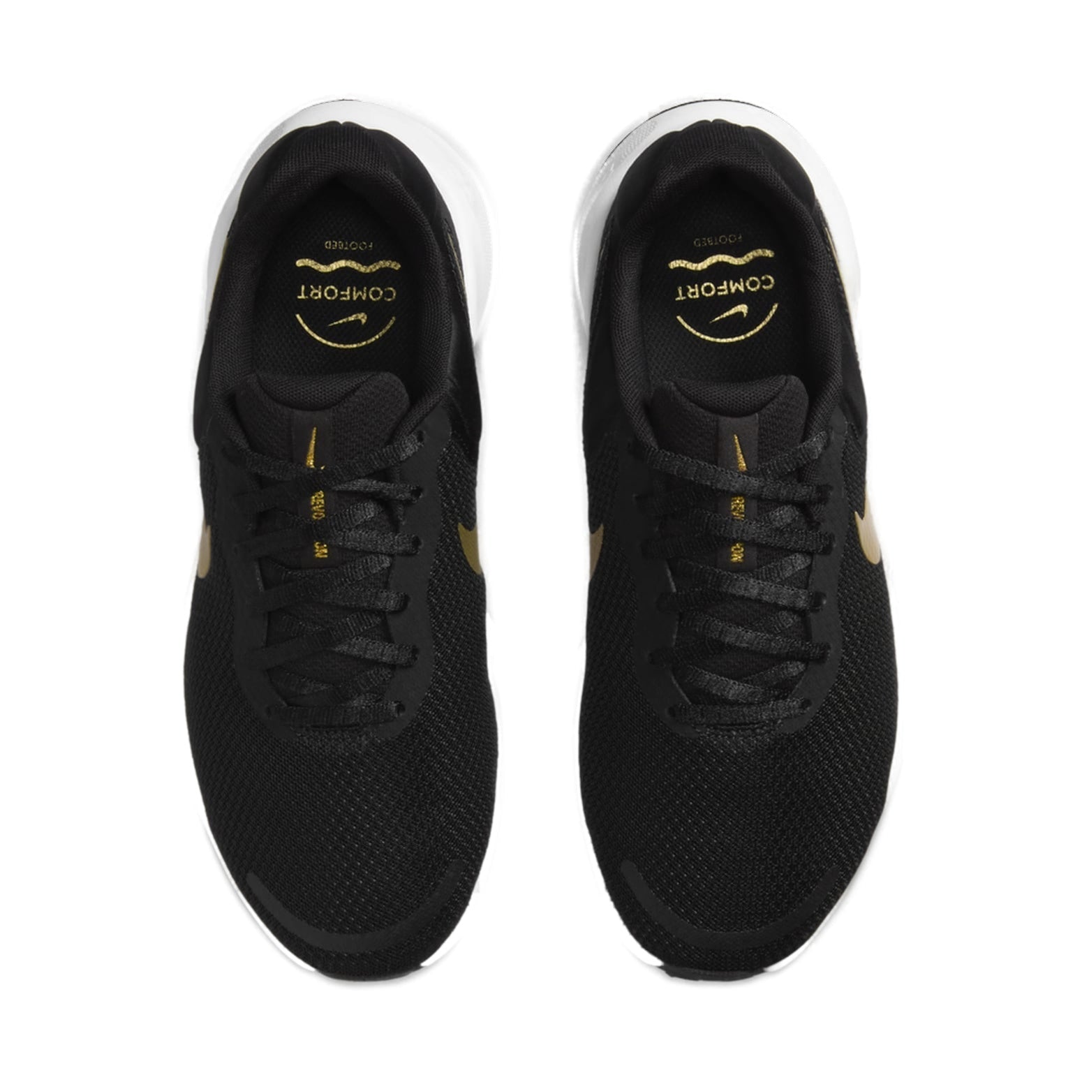 (WMNS) Nike Revolution 7 'Black Metallic Gold' FZ6829-002