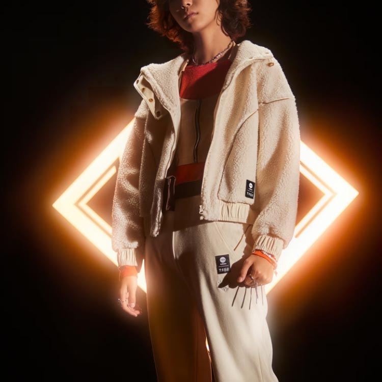 (WMNS) adidas Neo x Jujutsu Kaisen Fleece Jacket 'hite' HZ2420