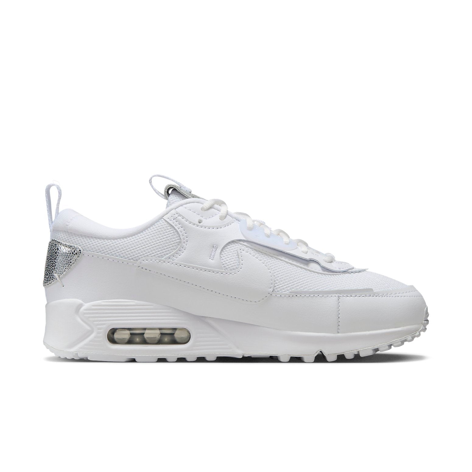 (WMNS) Nike Air Max 90 'White Metallic Silver' FQ8888-100