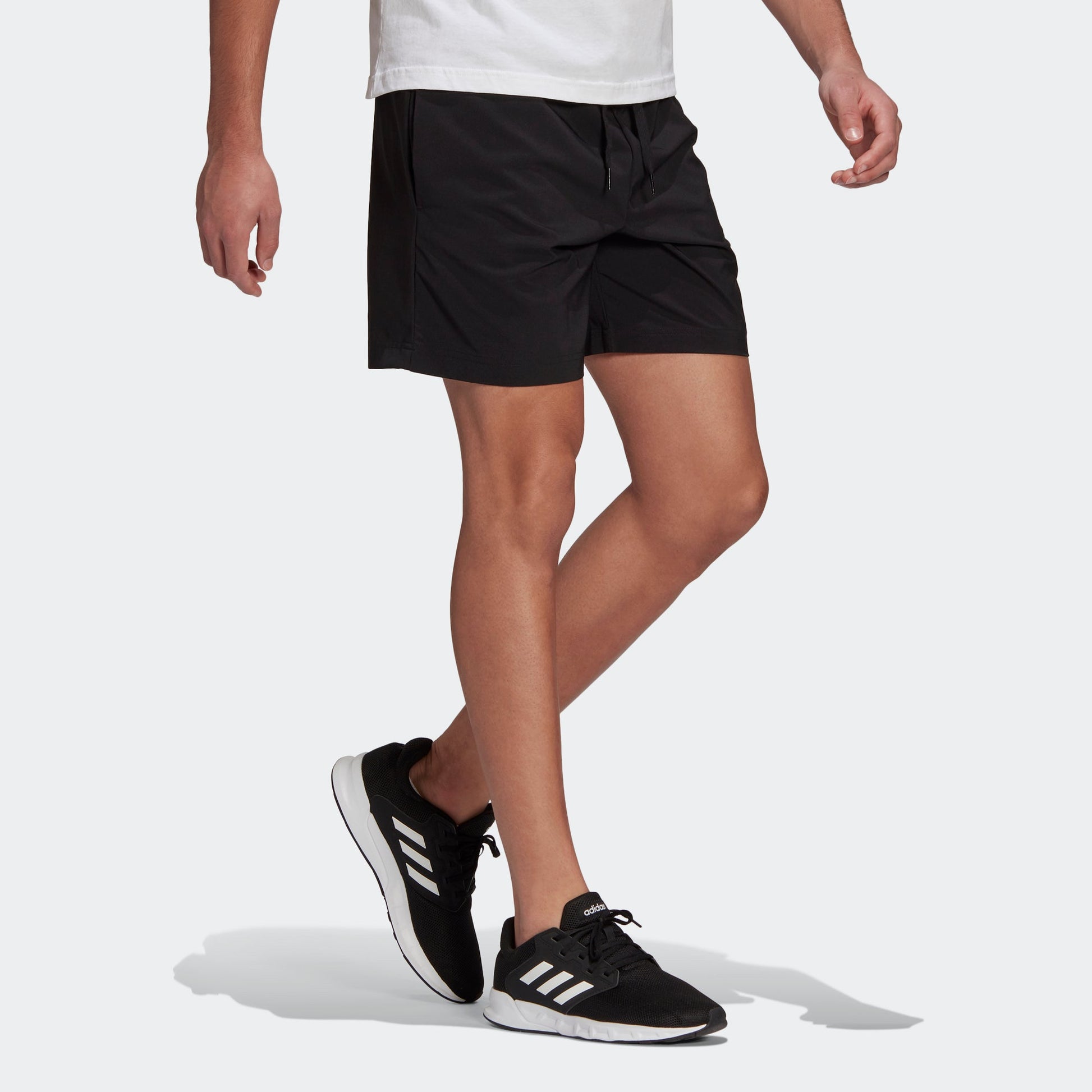 adidas M Sl Chelsea Logo Drawstring Sports Shorts Black GK9602