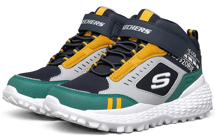 (GS) Skechers Los Angeles Sport Shoes 'Grey Navy Green' 660083L-NVGR
