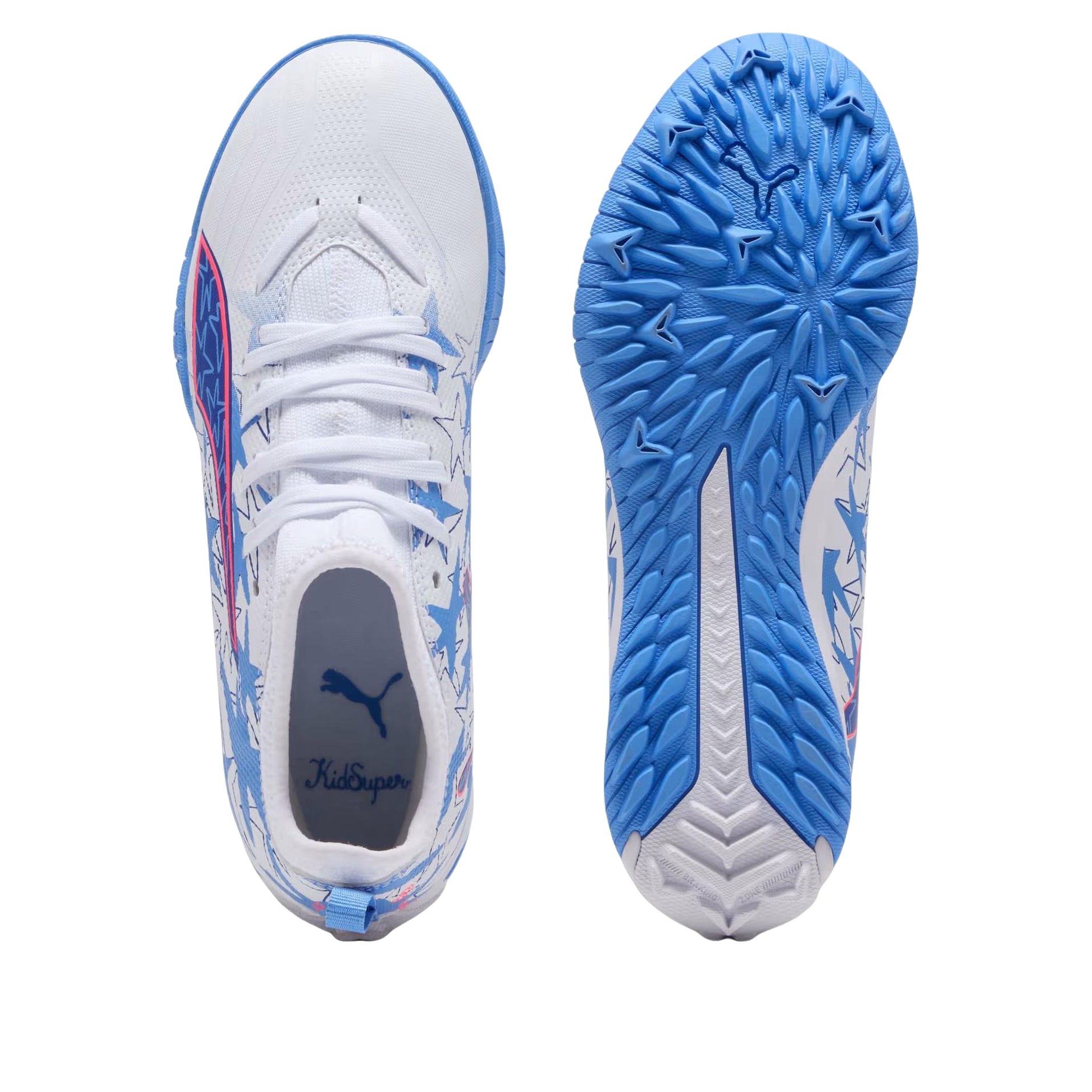 (GS) PUMA x Kidsuper x Christian Pulisic Ultra 6 Match Turf 'PUMA White Pink Lilac Dusky Blue' 109461-01