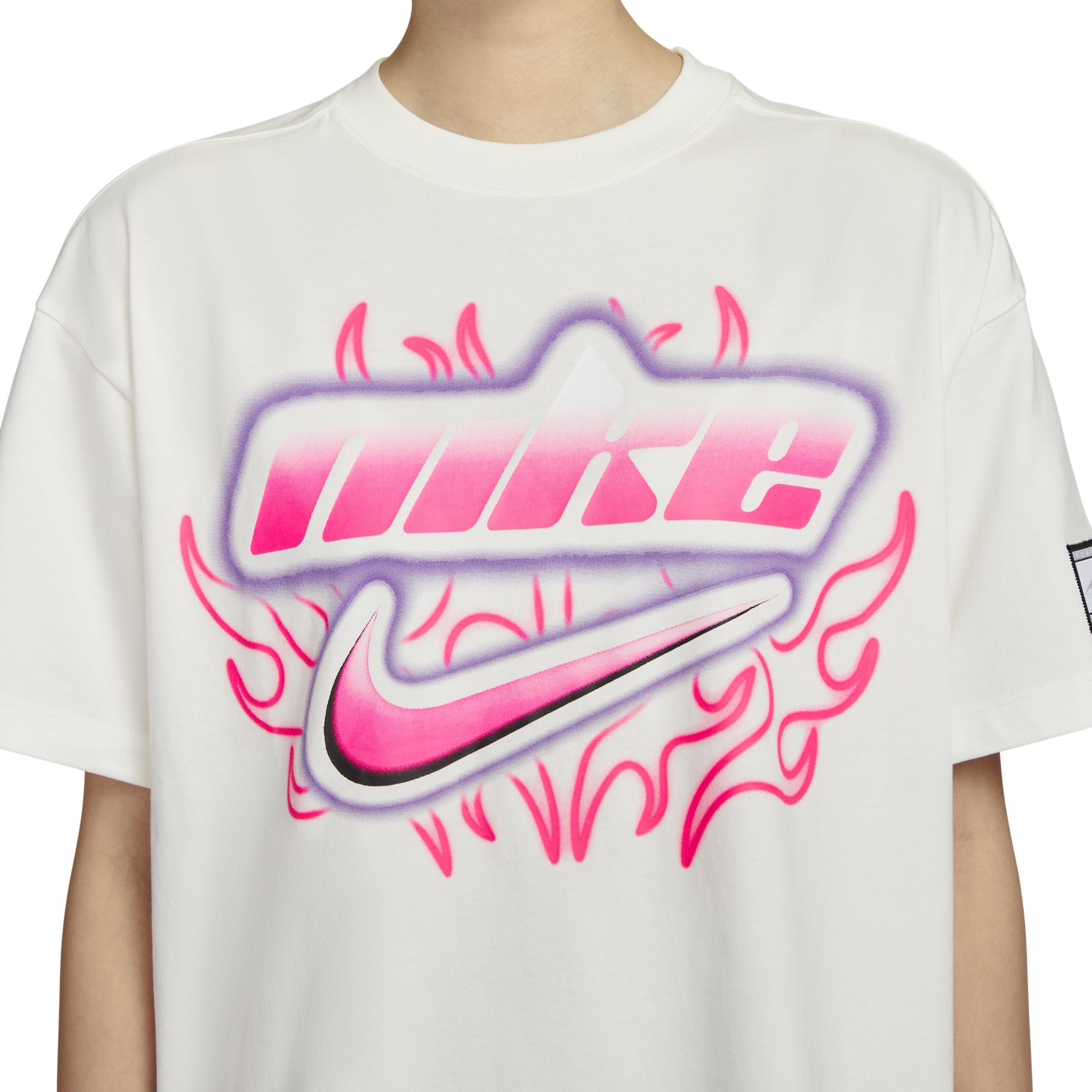(WMNS) Nike Sportswear Oversized T-shirt Asia Sizing 'Sail' FZ1147-133