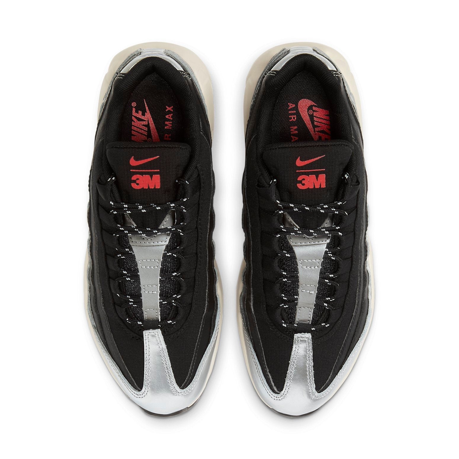 (WMNS) Nike 3M x Air Max 95 'Black Metallic Silver' CT1935-001