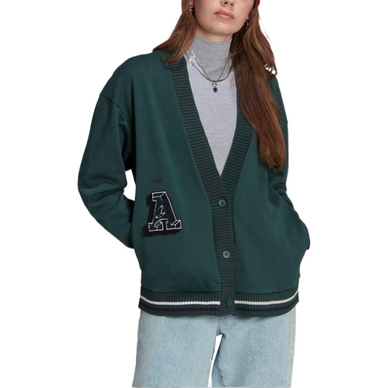 (WMNS) adidas Originals Class of 72 Cardigan Asia Sizing 'Green' IA8322