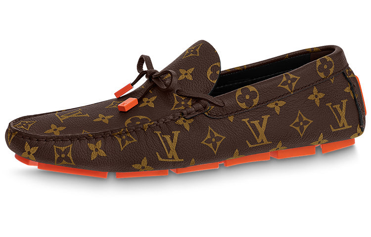 LOUIS VUITTON Driver Moccasin Shoes Casual Shoes Men's Brown