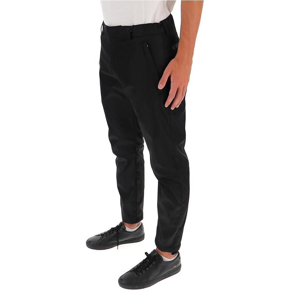 PRADA Logo Plaque Detail Pants