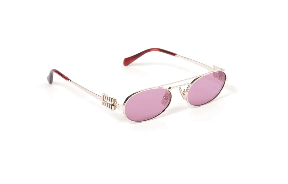 MIU MIU Eyewear Logo lettering Oval frame Sunglasses