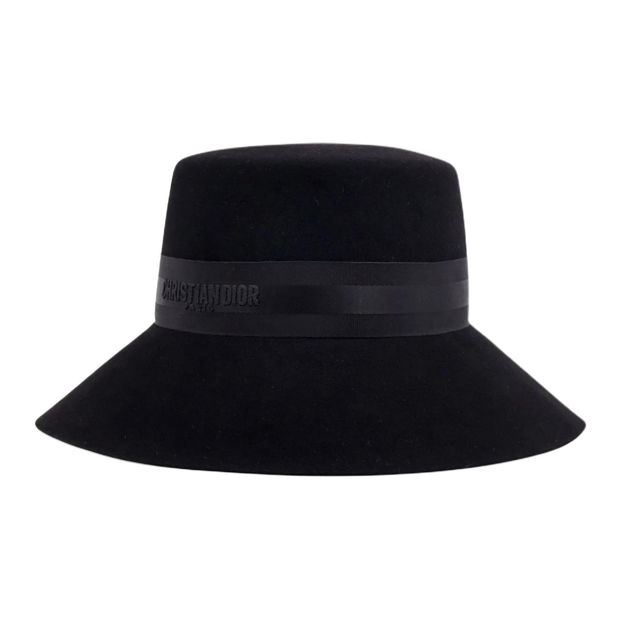 DIOR Rabbit Fur Bucket Hats Women's Black