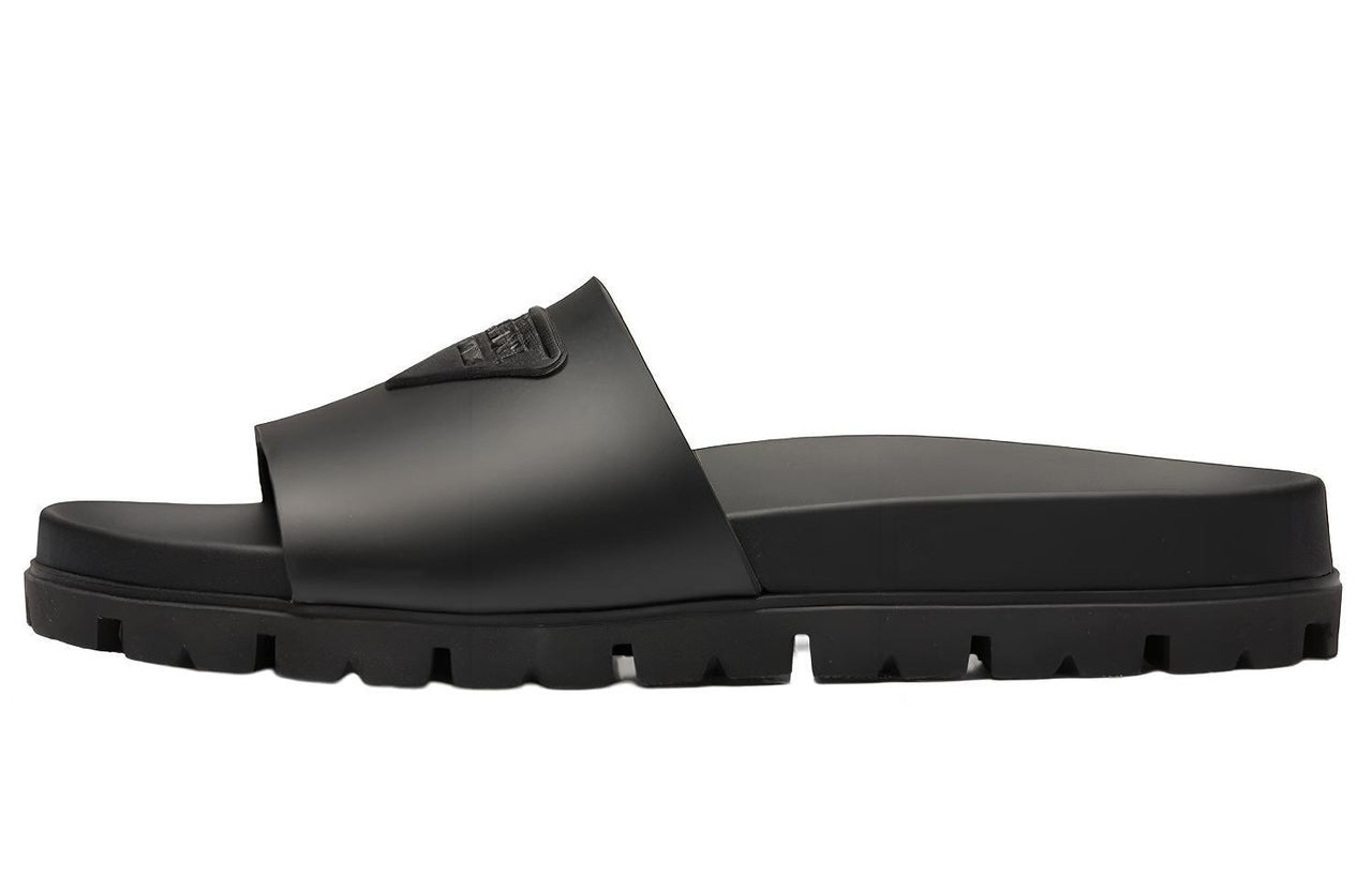 PRADA Rubber Slides Black Men's