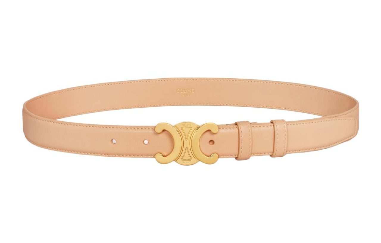 CELINE Leather Belts Women's Pink