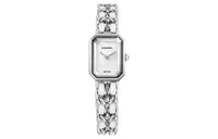 CHANEL CHANEL PREMIERE Collection Wrist Watch Quartz Movement Rubber Stainless Steel Strap 19.5*15mm White Dial Women's