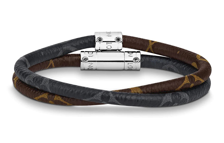 LOUIS VUITTON Keep It Double Leather Bracelet
