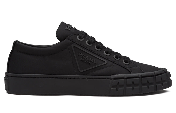 PRADA Wheel Re-Nylon Stylish Skateboarding Shoes Women's Black