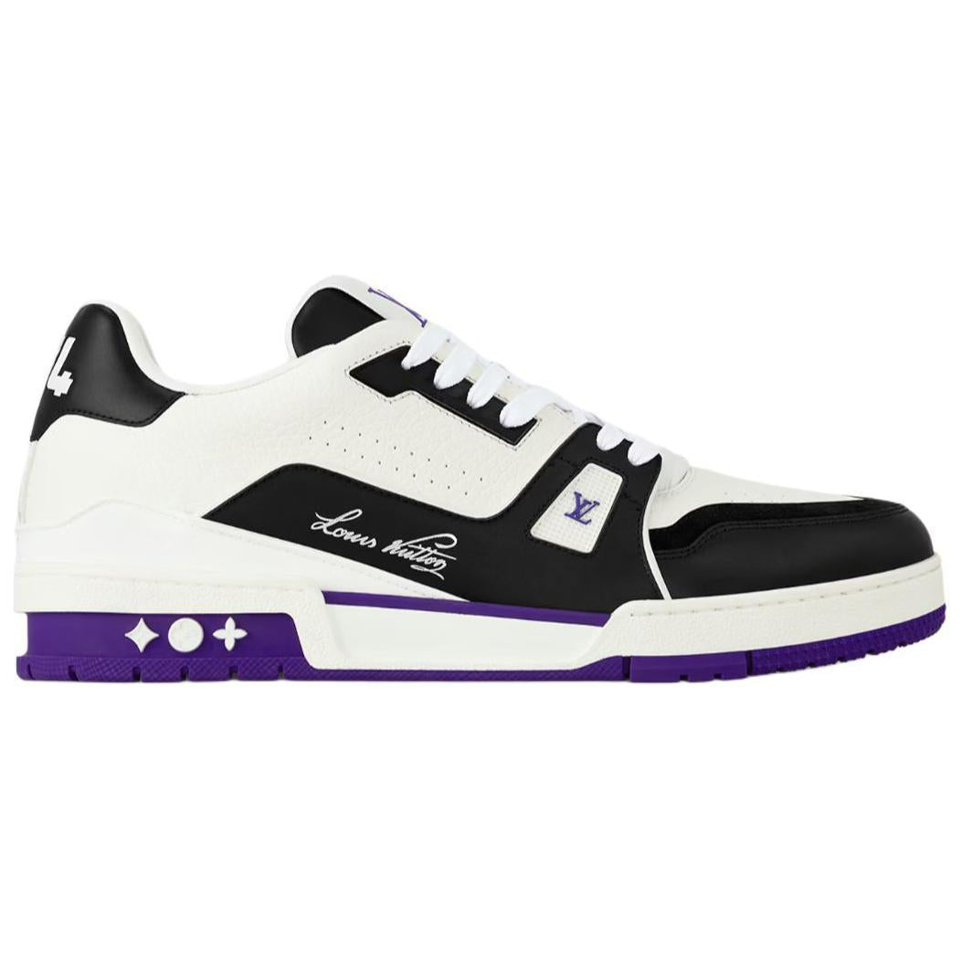 LOUIS VUITTON Trainer Low-Top Skateboard Shoes Men's Purple