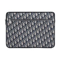 DIOR Canvas Bag Clutch Laptop Bag Unisex Black/White
