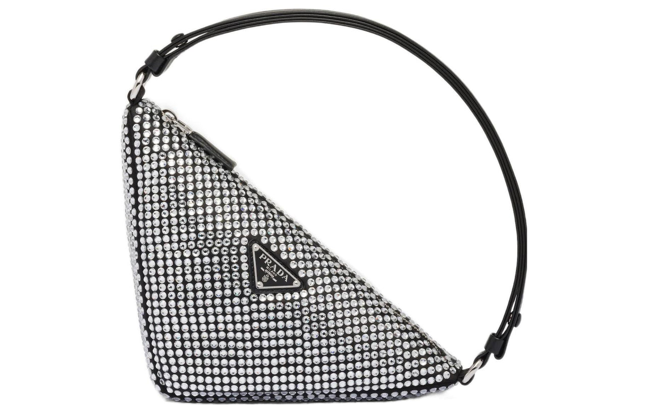 PRADA Crystal Shoulder Bag, Handbag Regular Women's Crystal