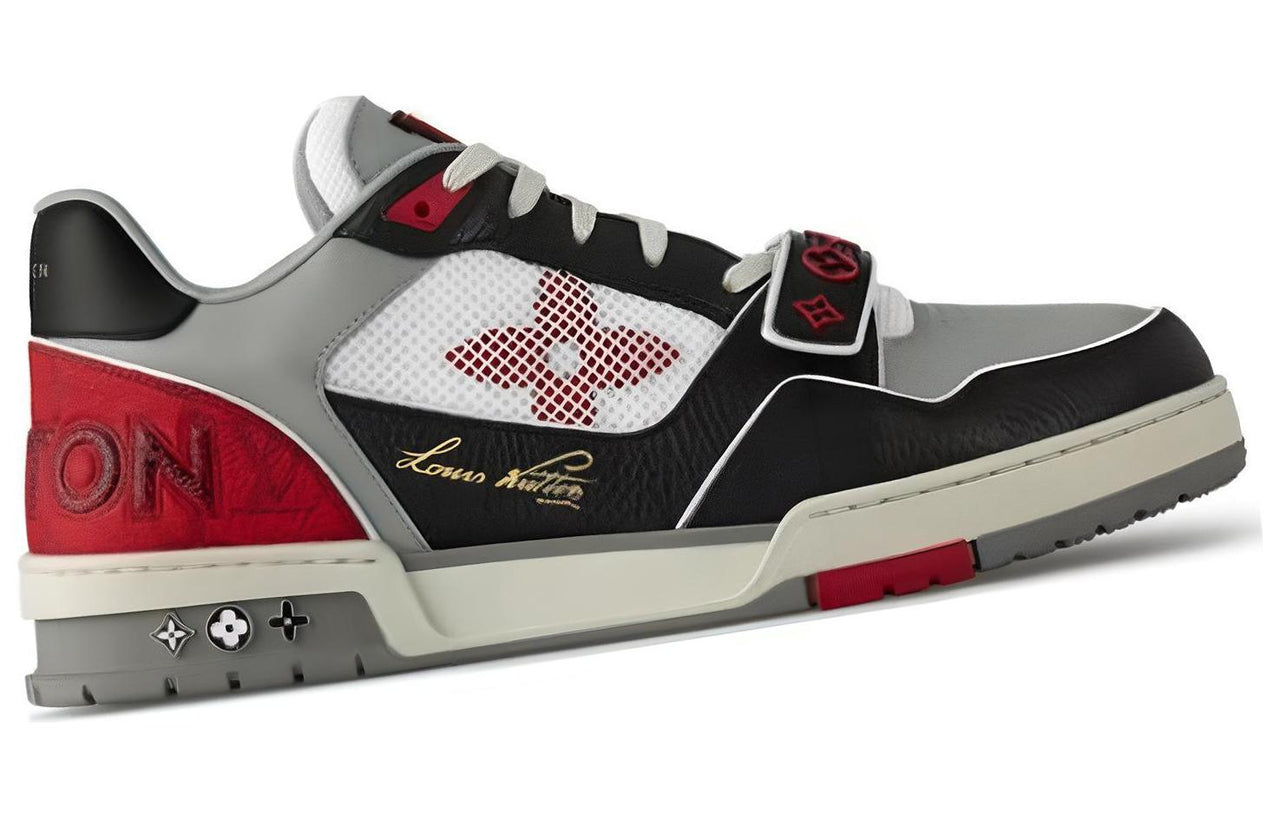 LOUIS VUITTON Lolv Trainer Strap On Black Grey Red