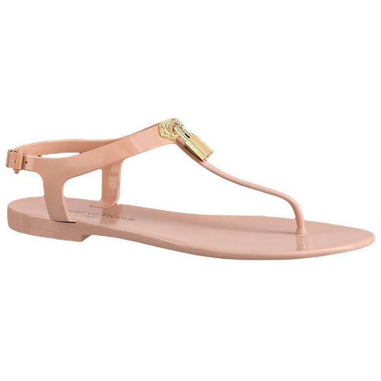 LOUIS VUITTON Bikini Stylish Sandals Women's Pink