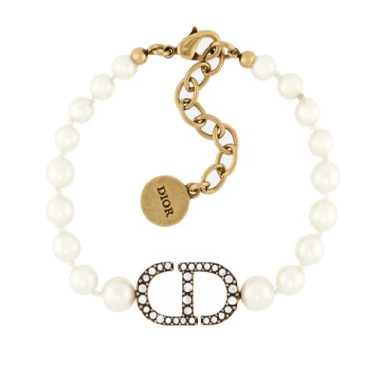 DIOR Logo Embroidered Bracelet Set