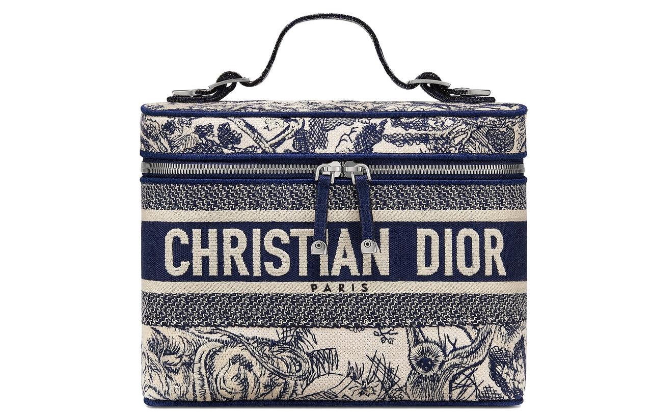 DIOR DiorTravel Artificial Leather Handbag Storage Bag, Makeup Bag Women's