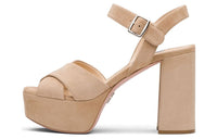 PRADA Cameo One Strap Sandals Women's Beige