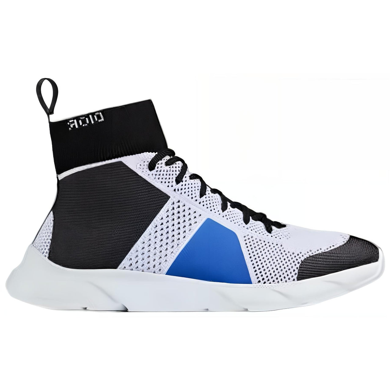 DIOR B21 Cushioning Anti-Slip And Wear-Resistant High-Top Casual Shoes Men's Black White