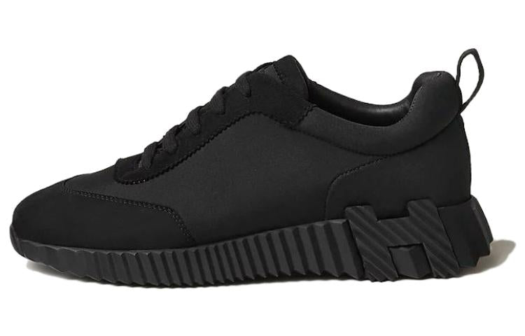 HERMES Bouncing Low-Top Casual Shoes Women's Black