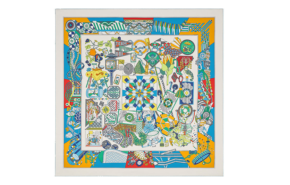HERMES Silk Scarves Women's Multicolor