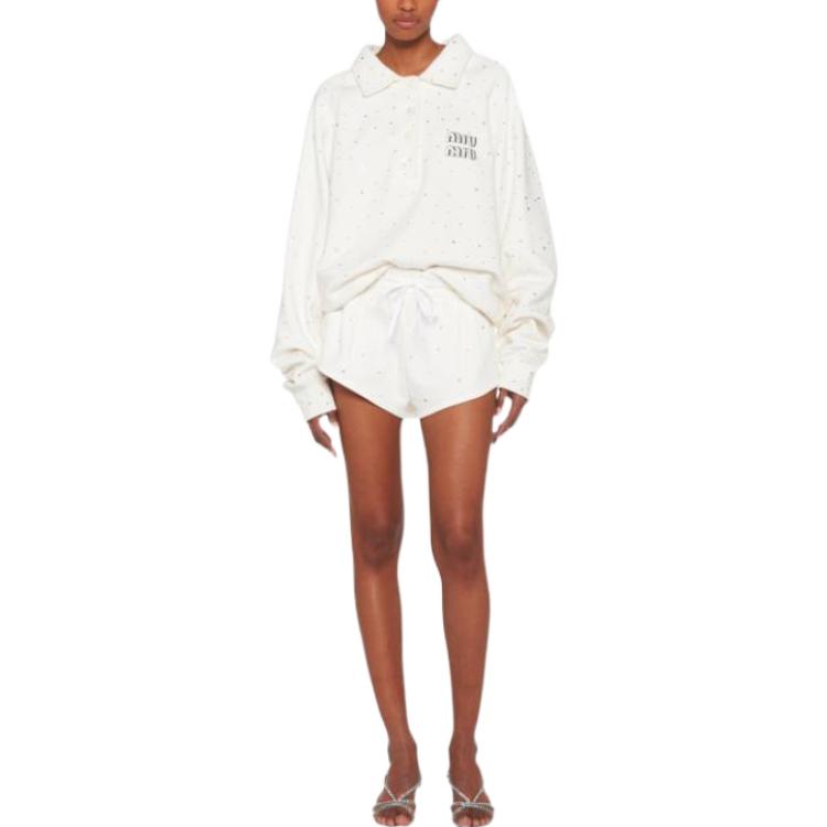 MIU MIU SS22 Casual Shorts Women's White