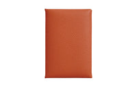 HERMES Calvi Epsom Leather Coin Purse, Wallet, Card Holder Women's R1 Terre Battue Red Soil Color