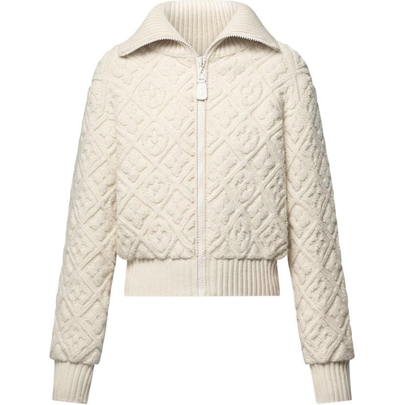 LOUIS VUITTON Shearling-Effect Monogram Jacket