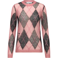 DIOR FW24 Knitwear Women's Gray Pink Mixed Color