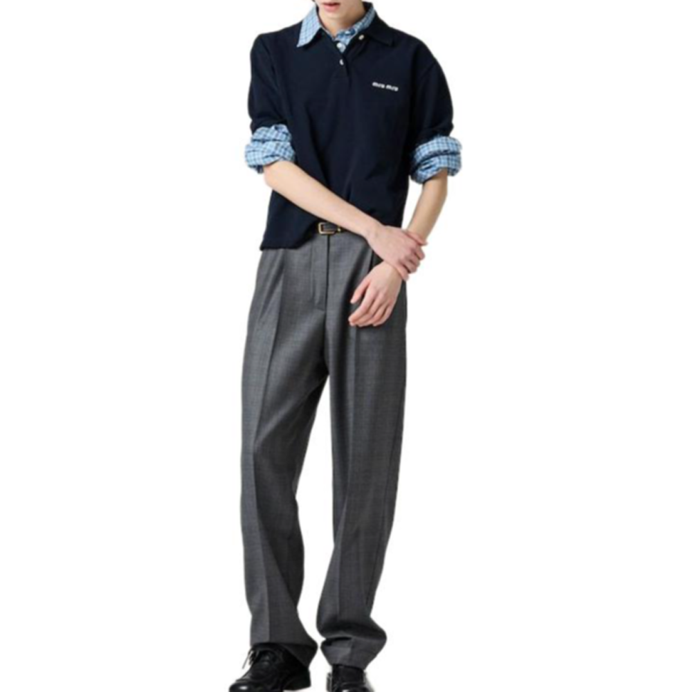 MIU MIU Casual Pants Women's Gray