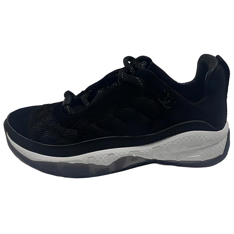 CHANEL Cushioned Slip-Resistant Low-Top Casual Shoes Women's Black