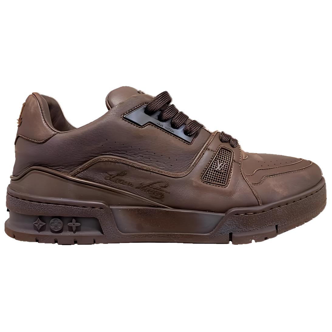LOUIS VUITTON Trainer 2025 Spring Summer Men's Collection Low Top Skateboard Shoes Men's Chestnut