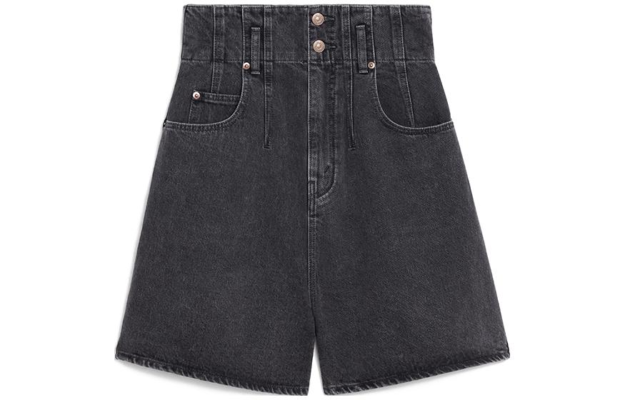 CELINE Denim Shorts Women's Black