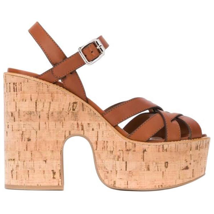 MIU MIU Strap Sandals Women's Brown