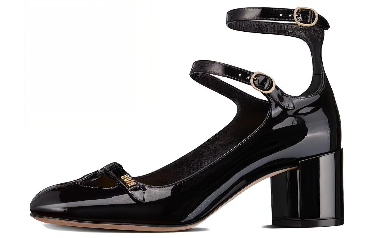 DIOR Aime Dior Aime Chunky Heel High Heels Women's Black