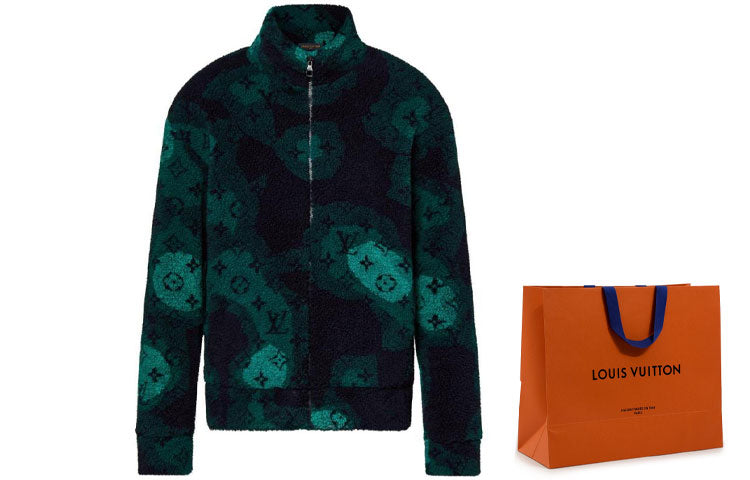 LOUIS VUITTON Monogram Camo Fleece Blouson Multicolor