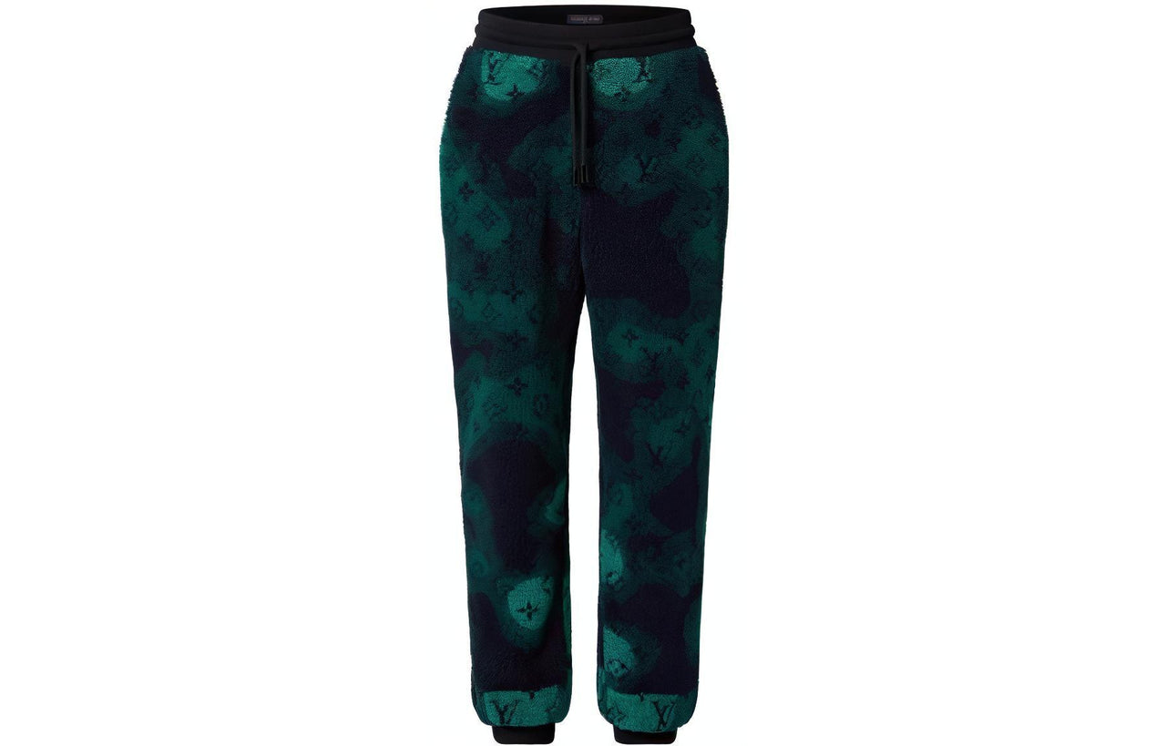 LOUIS VUITTON Monogram Camo Fleece Jogpants