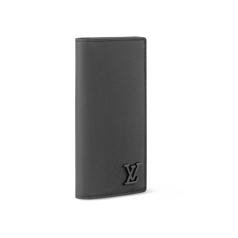 LOUIS VUITTON Grained Calfskin Wallet Men's Black
