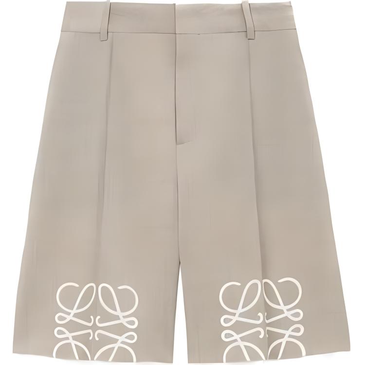 LOEWE Anagram Shorts 'Light Beige Melange'