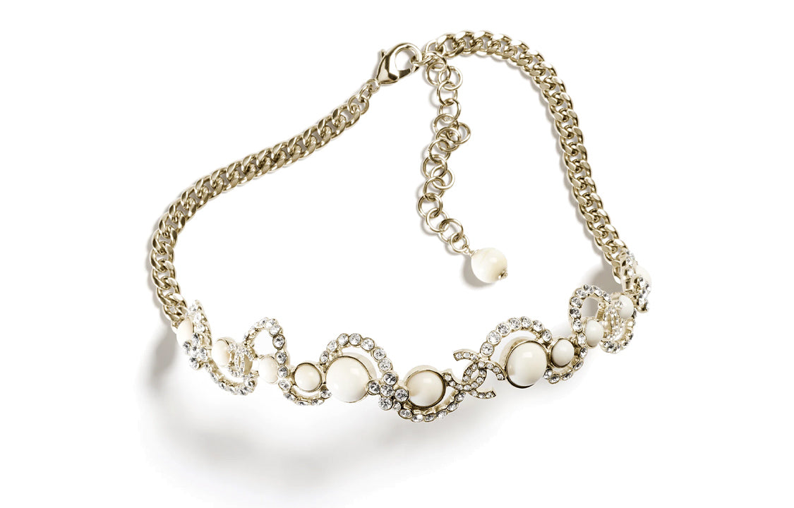 CHANEL Necklaces Women's Gold