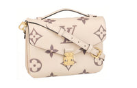 LOUIS VUITTON Pochette Metis Cow Leather Messenger Bag Portable One Shoulder Handbags Regular Women's Ecru